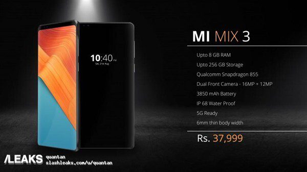 Daugėja informacijos apie naująjį „Xiaomi Mi MIX 3“