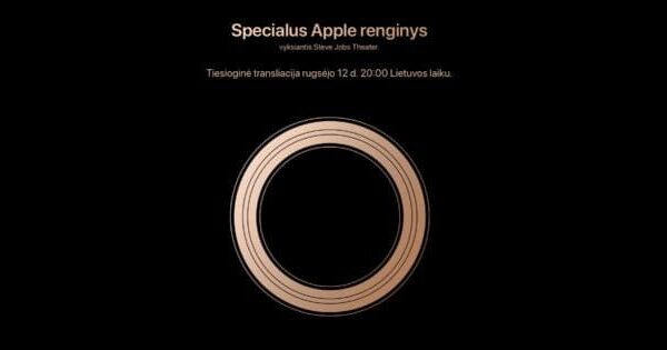 „Apple“ paskelbė savo rudens renginio datą
