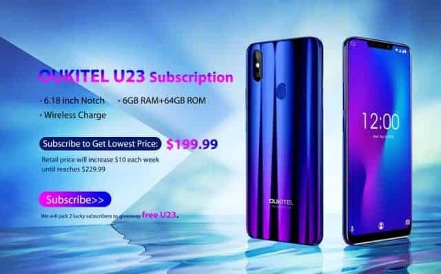 „Oukitel“ paskelbė naujojo „U23“ modelio kainą ir pardavimo datas
