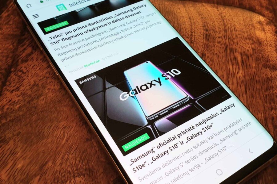 Pirmoji diena su „Samsung Galaxy S10+”