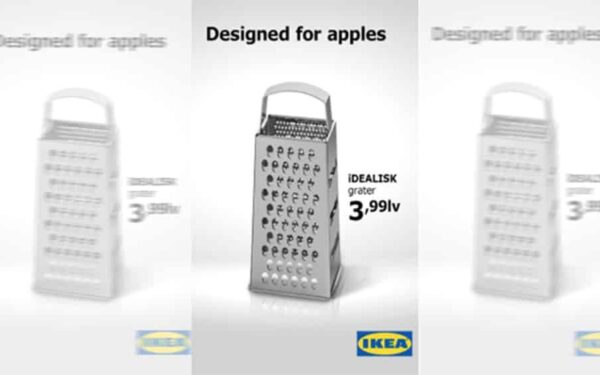 „IKEA” reklama šaiposi iš „Apple”