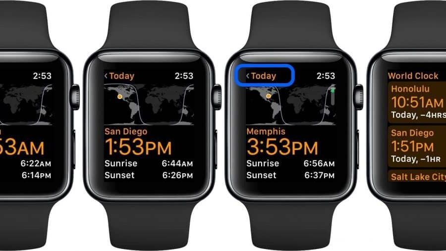 Kaip nustatyti kelių laiko zonų laiko rodymą „Apple Watch“?