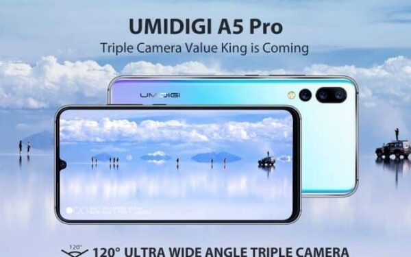 Pigiau už „Xiaomi”:„UMIDIGI A5 Pro” – vos 89 eurus kainuojantis 3 kamerų monstras