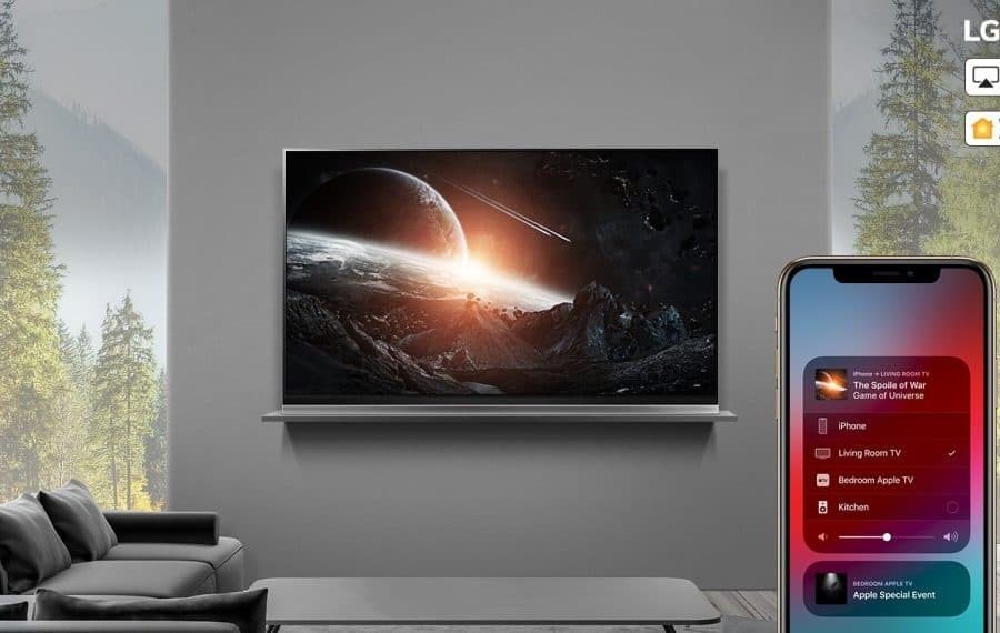 LG dirbtinio intelekto televizorius pasiekia naujovės – „Apple AirPlay 2“ ir „HomeKit“