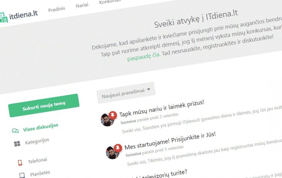 Telefonai.eu pristato naujieną – technologijų diskusijos su galimybe laimėti puikių prizų!