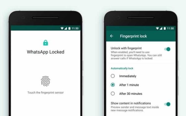 Kaip įjungti „WhatsApp“ piršto anspaudo saugos funkciją „Android“ ir „iOS“