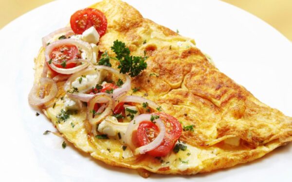 Omletas su pomidorais