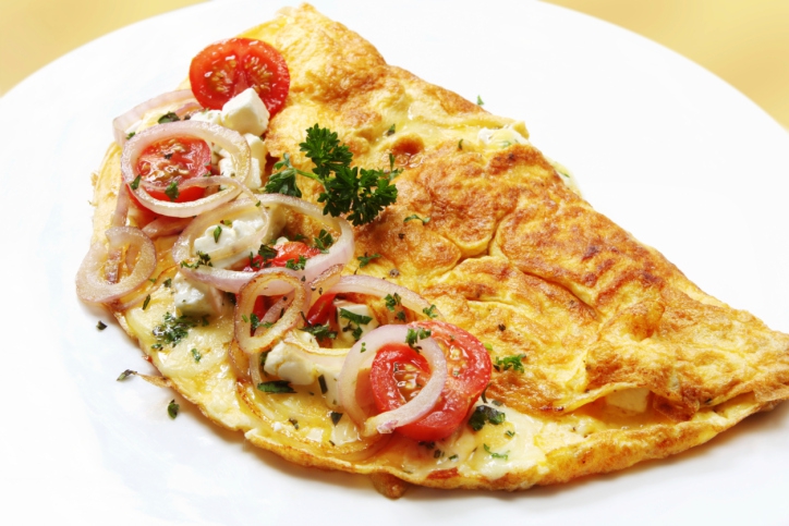 Omletas su pomidorais