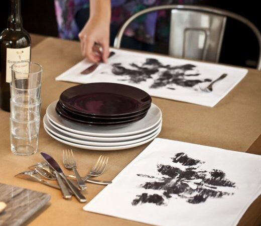 Pasidaryk pats. Servetėlės su Roršako rašalo dėmėmis