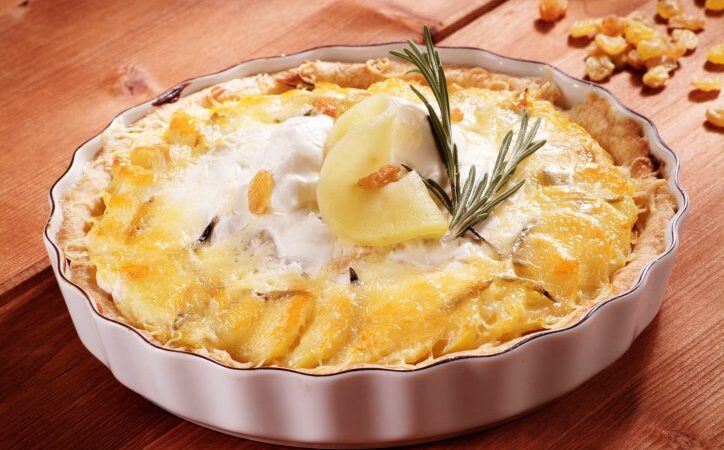 Varškės pyragas su abrikosais