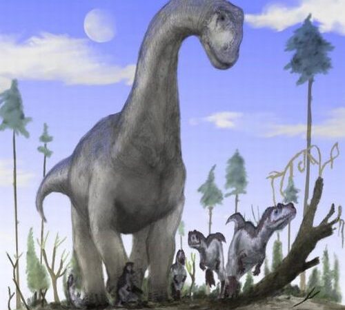 Rastas pirmasis viso milžiniško dinozauro skeletas