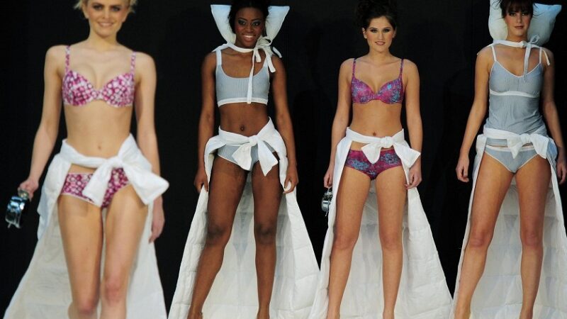 Apatinių parodoje nuo seksualių iki liekninančių apatinių  (Foto, video)