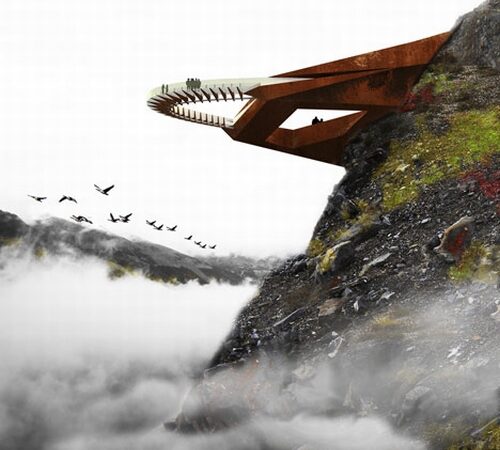 Architektūros šedevras – pėsčiųjų takas debesyse