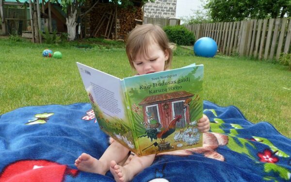 Knygos recenzija. Kartą į namus atkeliavo katinėlis Findusas ir gaidys Karuzas…