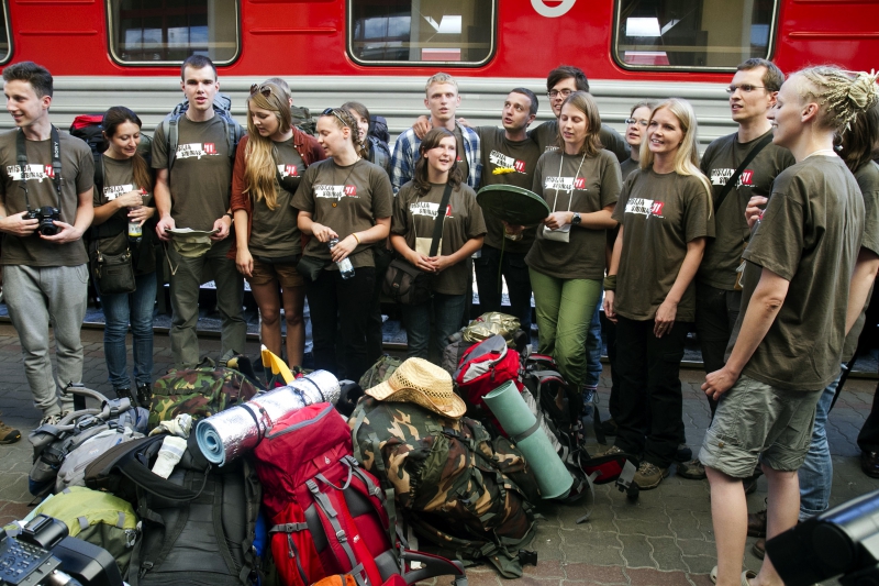 Traukiniu Vilnius – Maskva išvyko dvi „Misija Sibiras‘11“ ekspedicijos