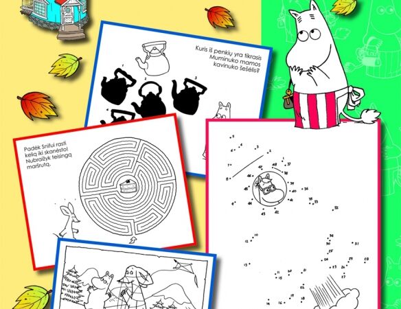 Knygų pusryčiai. Laimėk meiliųjų Muminukų užduočių knygeles