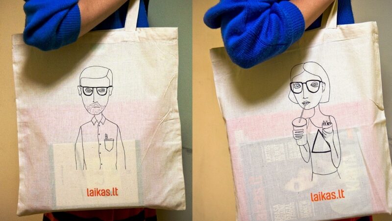 Konkursas – užsiprenumeruok Laikas.lt naujienlaiškį ir gauk dovanų originalų maišelį