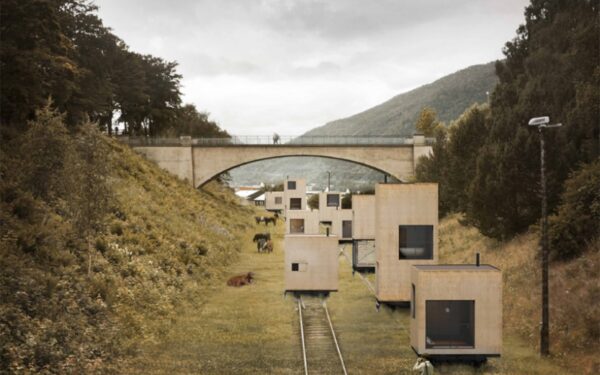 Norvegija: turistams – namų kvartalas ant bėgių (Foto)