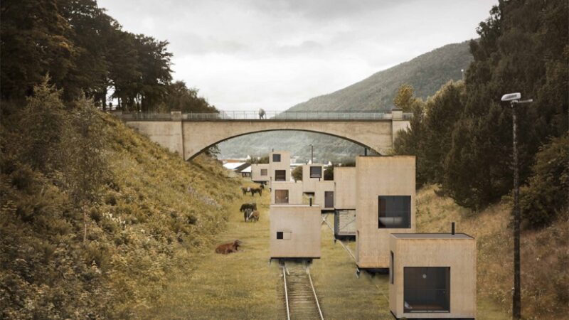 Norvegija: turistams – namų kvartalas ant bėgių (Foto)