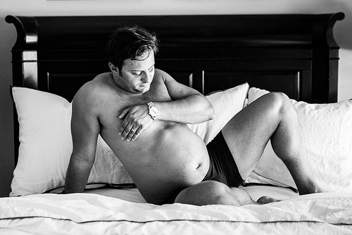 ​Vyras sudalyvavo nėštukės fotosesijoje vietoje savo žmonos (foto)