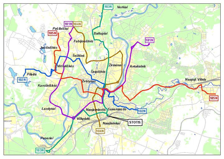 Eurobasket 2011: į Vilnių sugrįš naktiniai autobusai