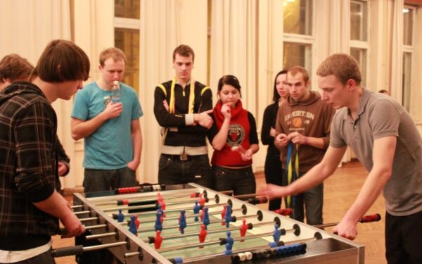 Savaitgalį buvo tikra stalo futbolo karštligė Laikinojoje sostinėje