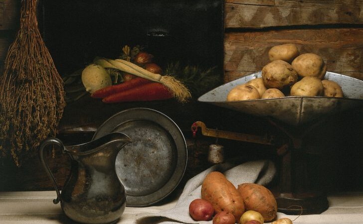 Kumpiu įdarytos bulvės