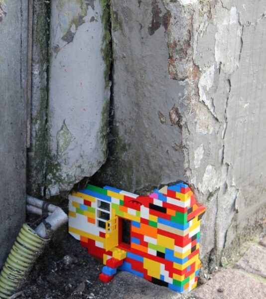 Lego kaladėlių žaidimai mieste