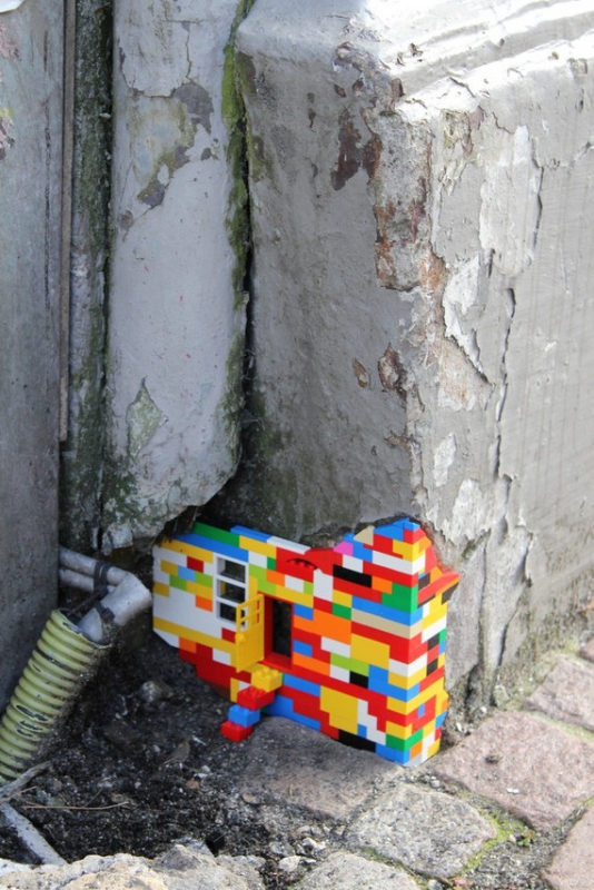 Lego kaladėlių žaidimai mieste