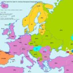 Naudingas bei įdomus Europos kalbų žemėlapis