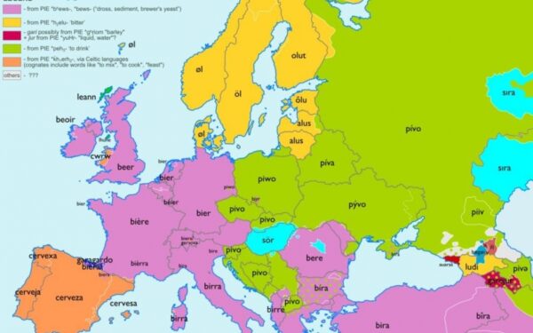 Naudingas bei įdomus Europos kalbų žemėlapis