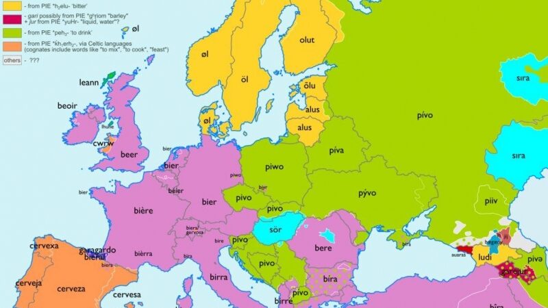 Naudingas bei įdomus Europos kalbų žemėlapis