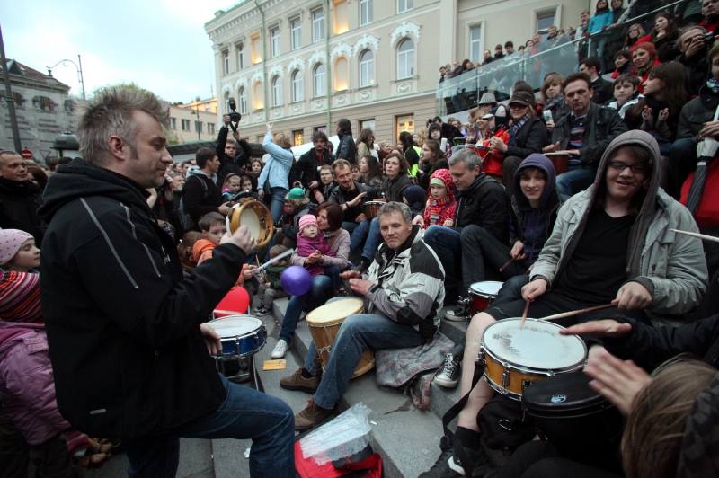Šeštadienį Vilniaus gatves užtvindė gyva muzika (Foto)