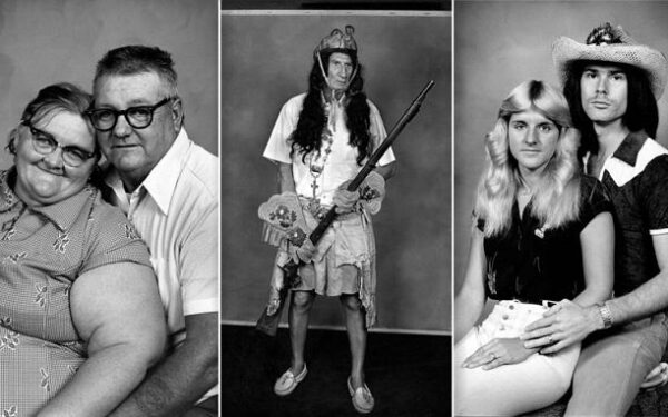 Senos fotoatelje archyvai: dideli akiniai, juokingos šukuosenos ir keista apranga (foto)