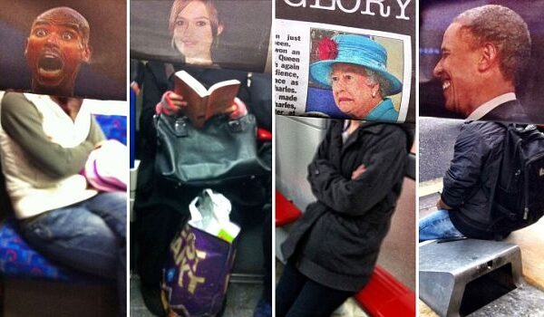 Kaip keliauti metro kartu su karaliene, Davidu Beckhamu ir Batmenu? Reikia laikraščio! (foto)