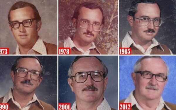 Mokytojas 40 metų fotografavosi vienodai apsirengęs (foto, video)