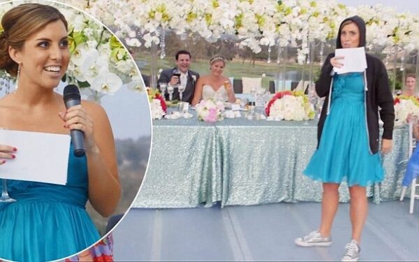 Geriausia visų laikų pamergė? Eminemą perspjovęs sveikinimas jaunavedžiams (video)