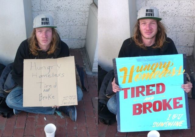 Širdį virpinantis projektas: naujas dizainas benamių lentoms (foto)