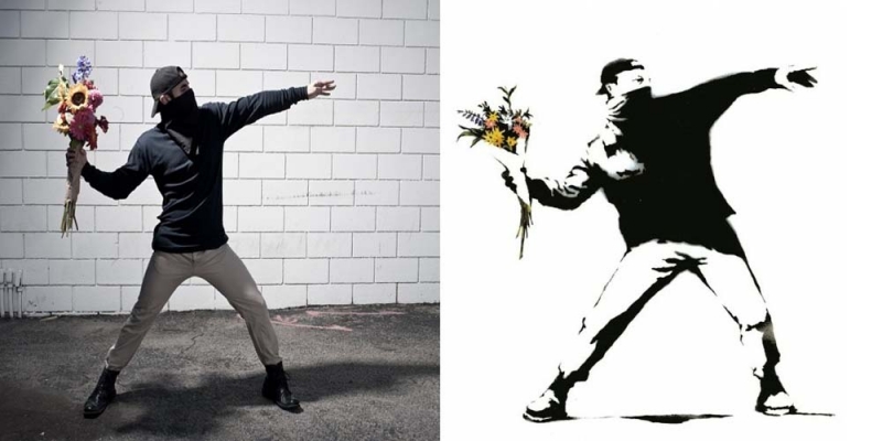 Atgijo: realybėje atkurti žymiojo Banksy grafičiai (foto)