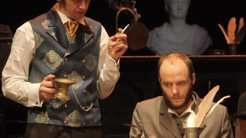 Po premjeros. Rolandas Kazlas ir jo raštininkas Bartlbis