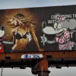 Garsiausias pasaulio grafitininkas Banksy „siaučia“  Los Andžele (Video)