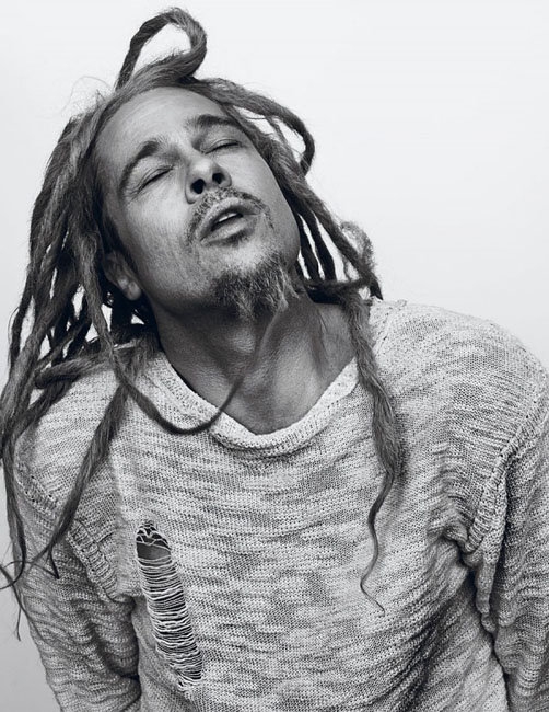 Bob Marley ar Bradas Pittas? Chameleoniška aktoriaus fotosesija (foto)