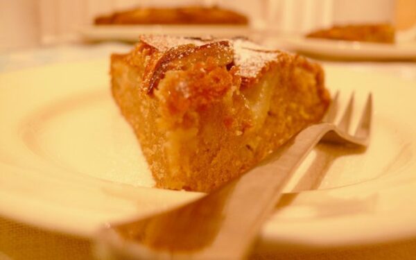 Vokiškas obuolių pyragas „gedeckte apfel kuchen”