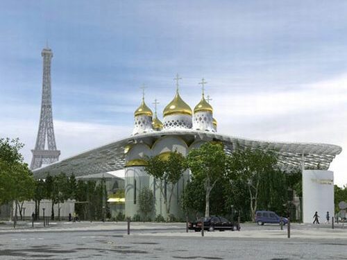 Prie Eifelio bokšto – modernus rusų kultūros centras ir cerkvė