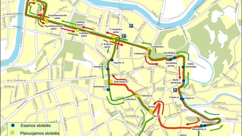 Po Vilniaus centrą vežios autobusai