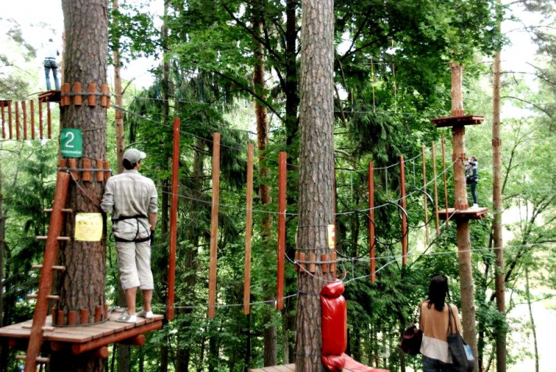 „Tarzanija“  - adrenalino dozė medžiuose ir skrendant virš Nemuno (Foto)