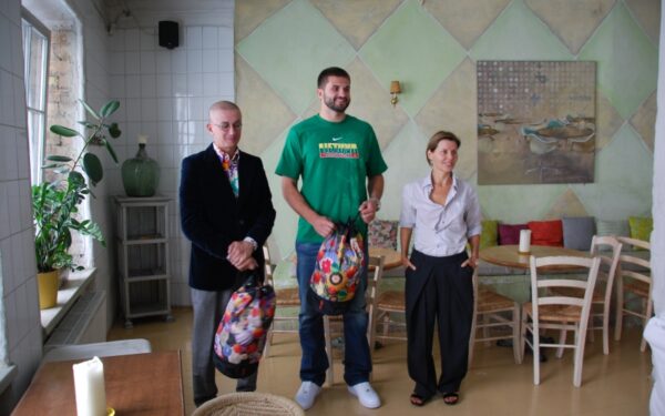 A. Pogrebnojus ir V. Simanavičiūtė pasidavė krepšinio karštligei (Foto)