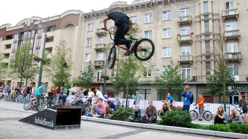 Antradienio pavakarę Sostinės gatves užvaldė dviratininkai (Foto)