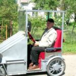 Joniškio rajono auksarankis pasigamino elektromobilį