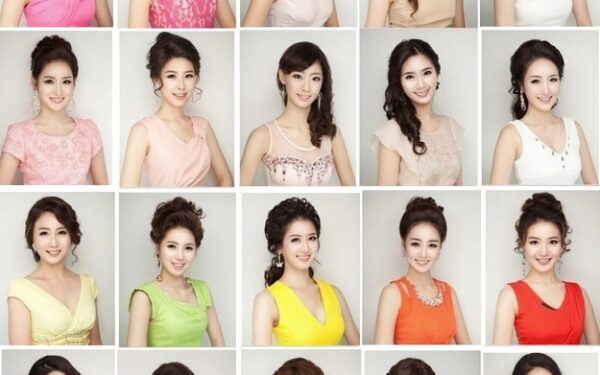 Plastinės operacijos jas padarė „vieno veido“: 20  vienodų Pietų Korėjos grožio konkurso dalyvių (foto)